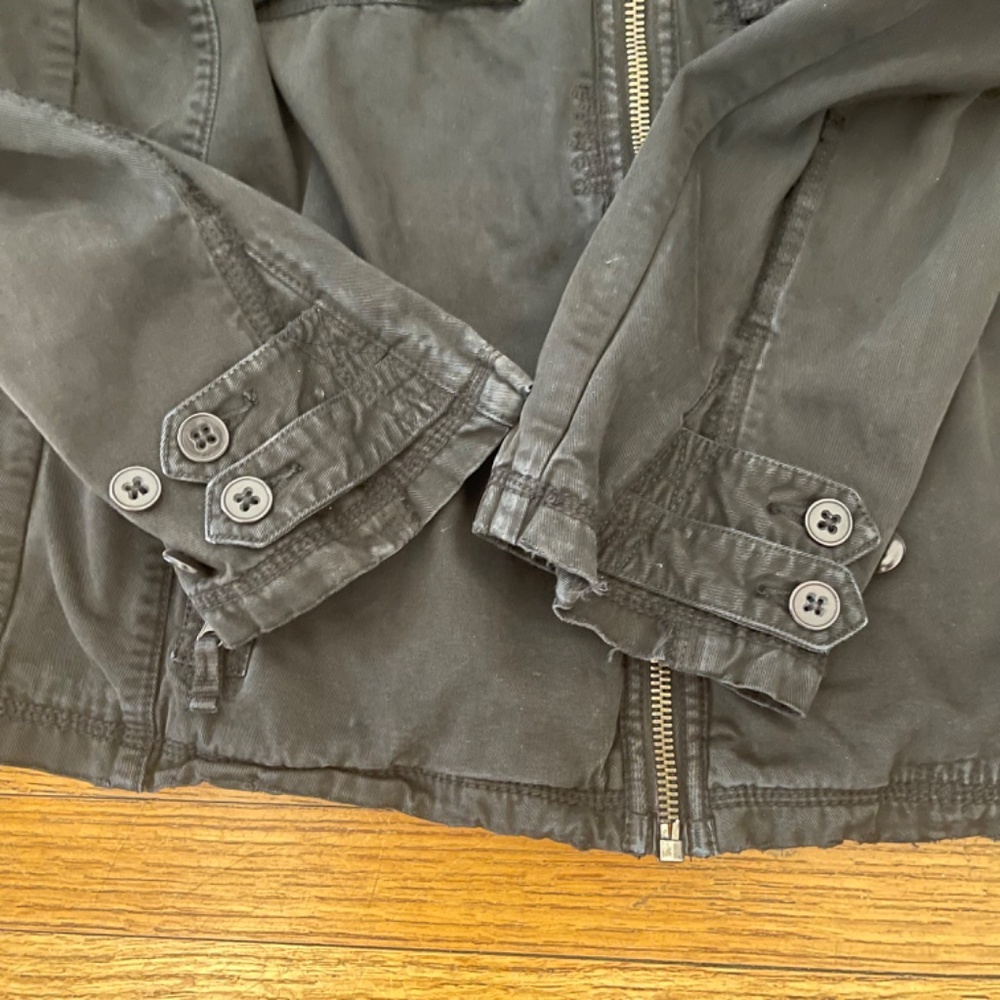 Vintage Triple Five Soul Punk Moto Military Epaulette 90's Jacket - Picture 14 of 14
